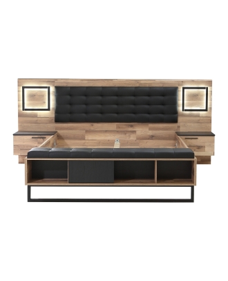 Postel 160/200 cm s nočními stolky SIRIUS CROWN SRCL1161B-C87