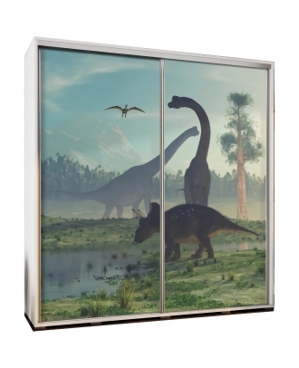 Šatní skříň Penelopa 205 Dinosauři