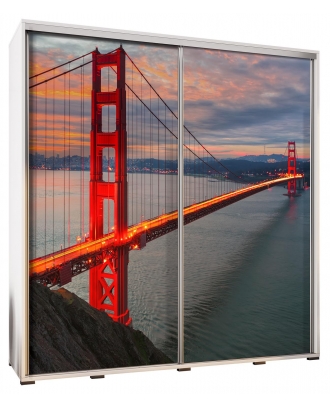 Šatní skříň Penelopa 205 Golden gate bridge