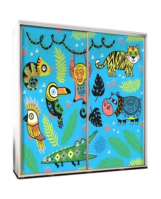 Šatní skříň Penelopa 205 Tropická zvířata