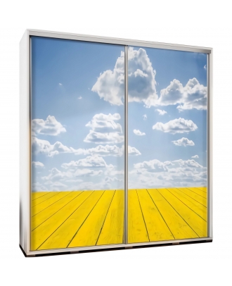 Šatní skříň Penelopa 205 Žluté dřevo