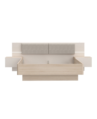 Postel 160/200 cm s nočními stolky PANOPTIK PNPL3161B-Q203