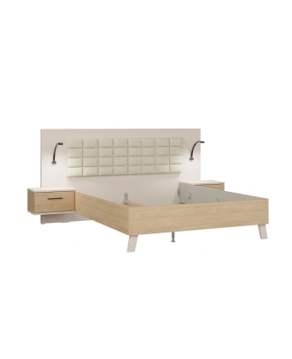 Postel 160/200 cm s nočními stolky RICCIANO RCQL1164B