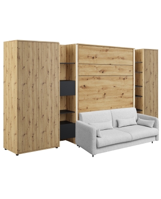 Výklopná postel s sedačkou Bed Concept 140x200 cm