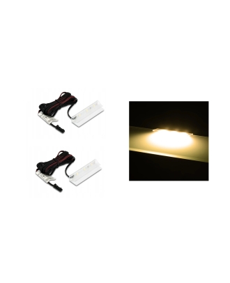 2 x LED osvětlení na skle (teplá bílá)